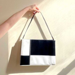 Frankie and Johnnie Mod Black and White Checkered Handbag